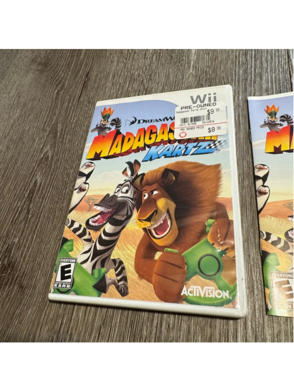 DreamWorks Madagascar Kartz Nintendo Wii Video Game
